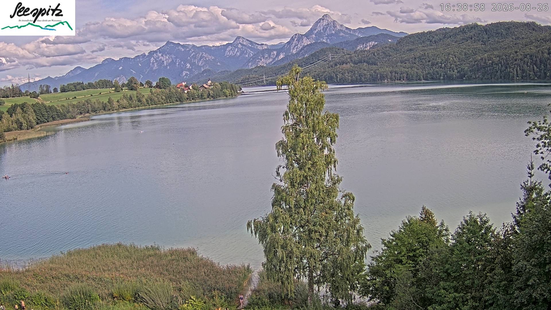 Archived image Webcam Weissensee near Füssen