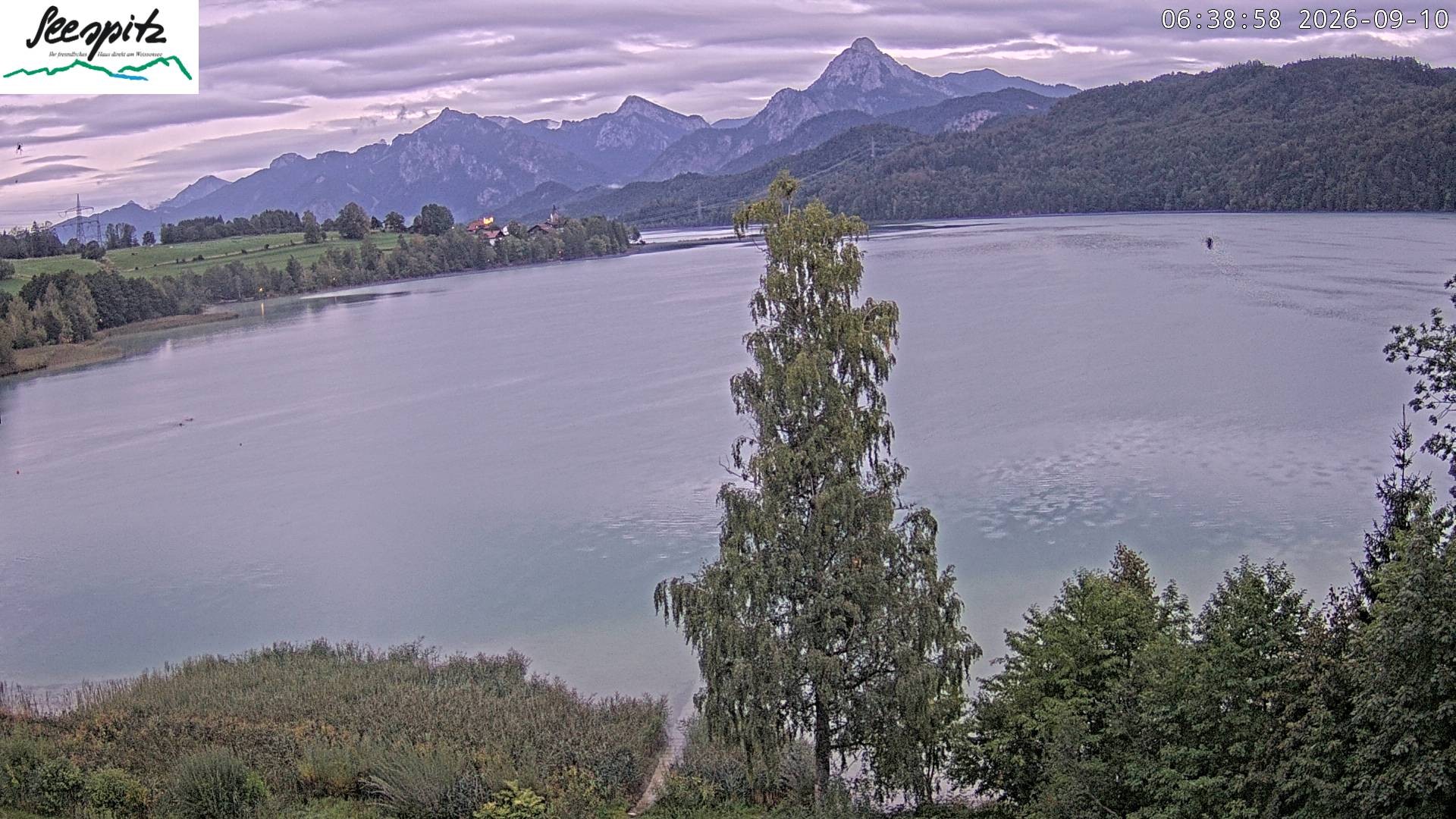 Archived image Webcam Weissensee near Füssen