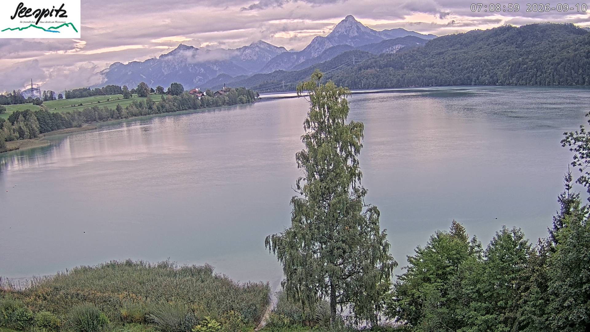 Archived image Webcam Weissensee near Füssen