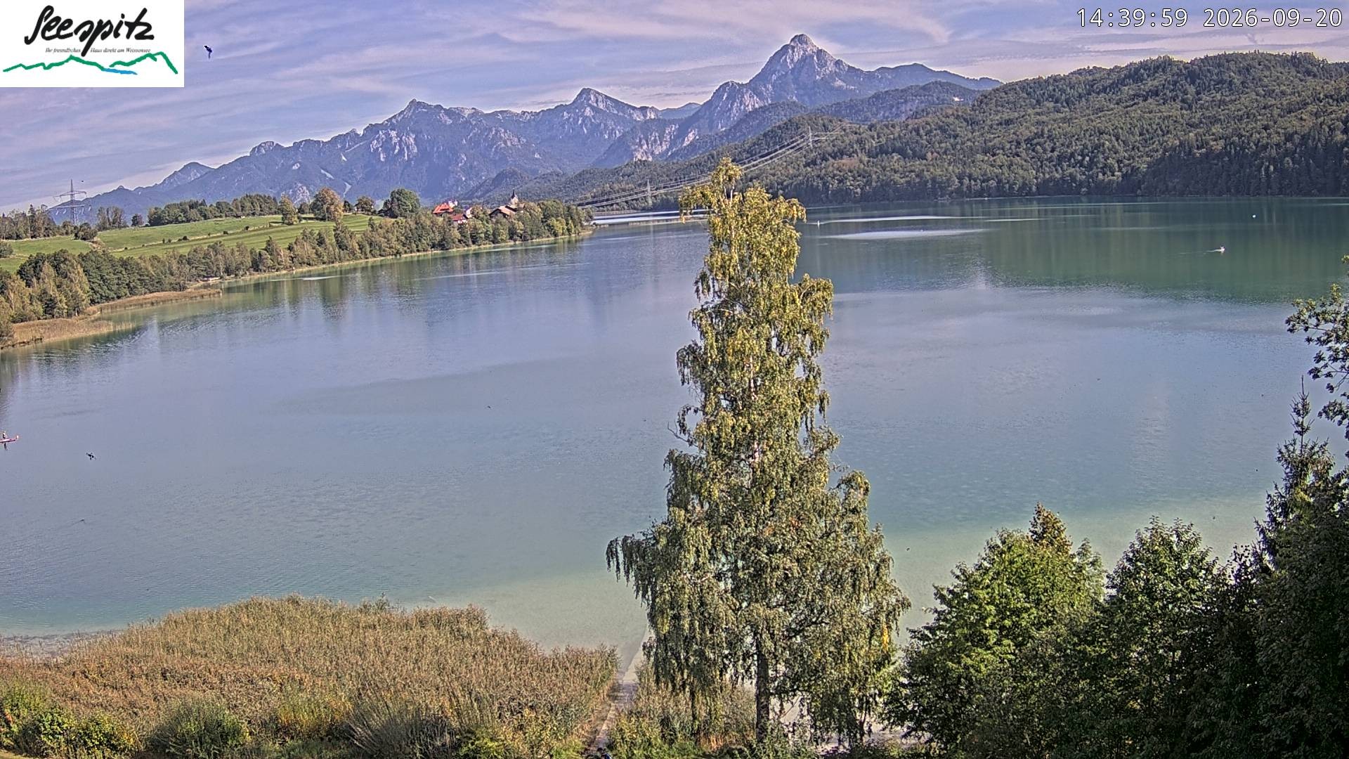 Archived image Webcam Weissensee near Füssen