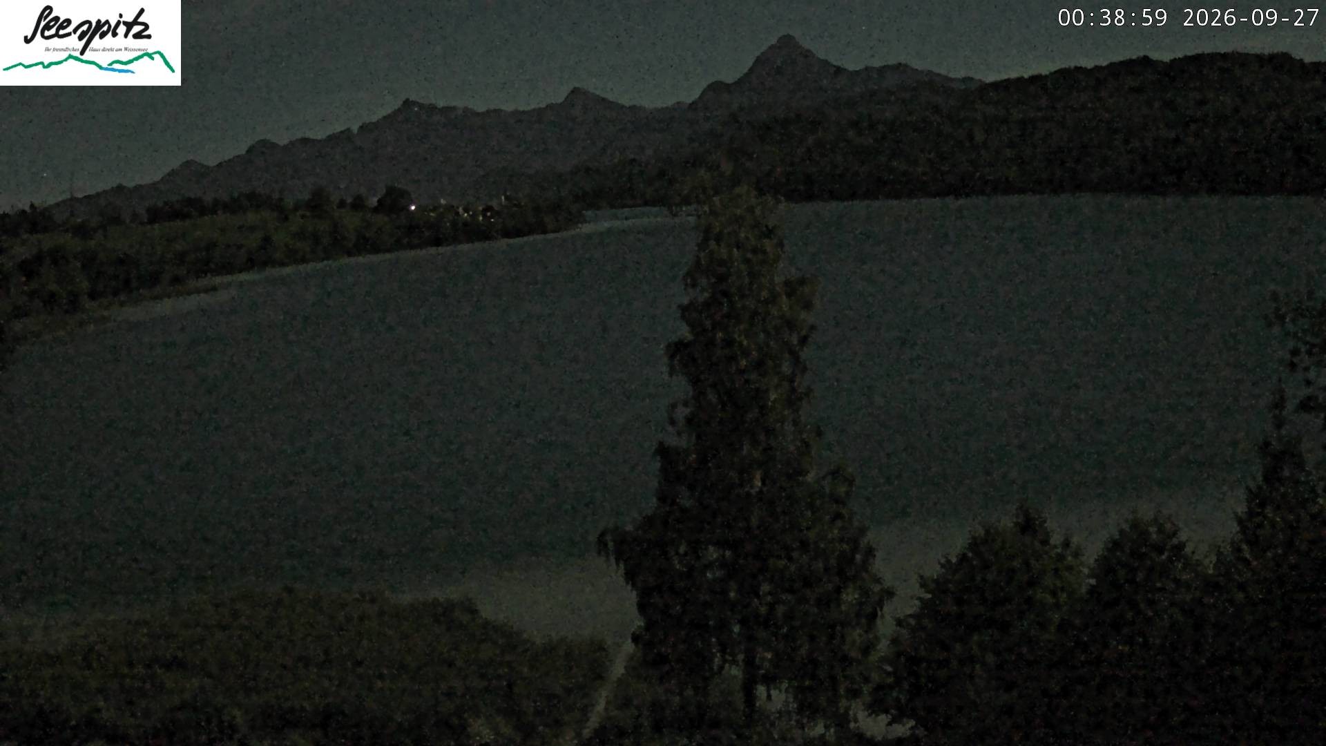 Archiv Foto Webcam Füssen: Blick auf den Weißensee vom Hotel Seespitz