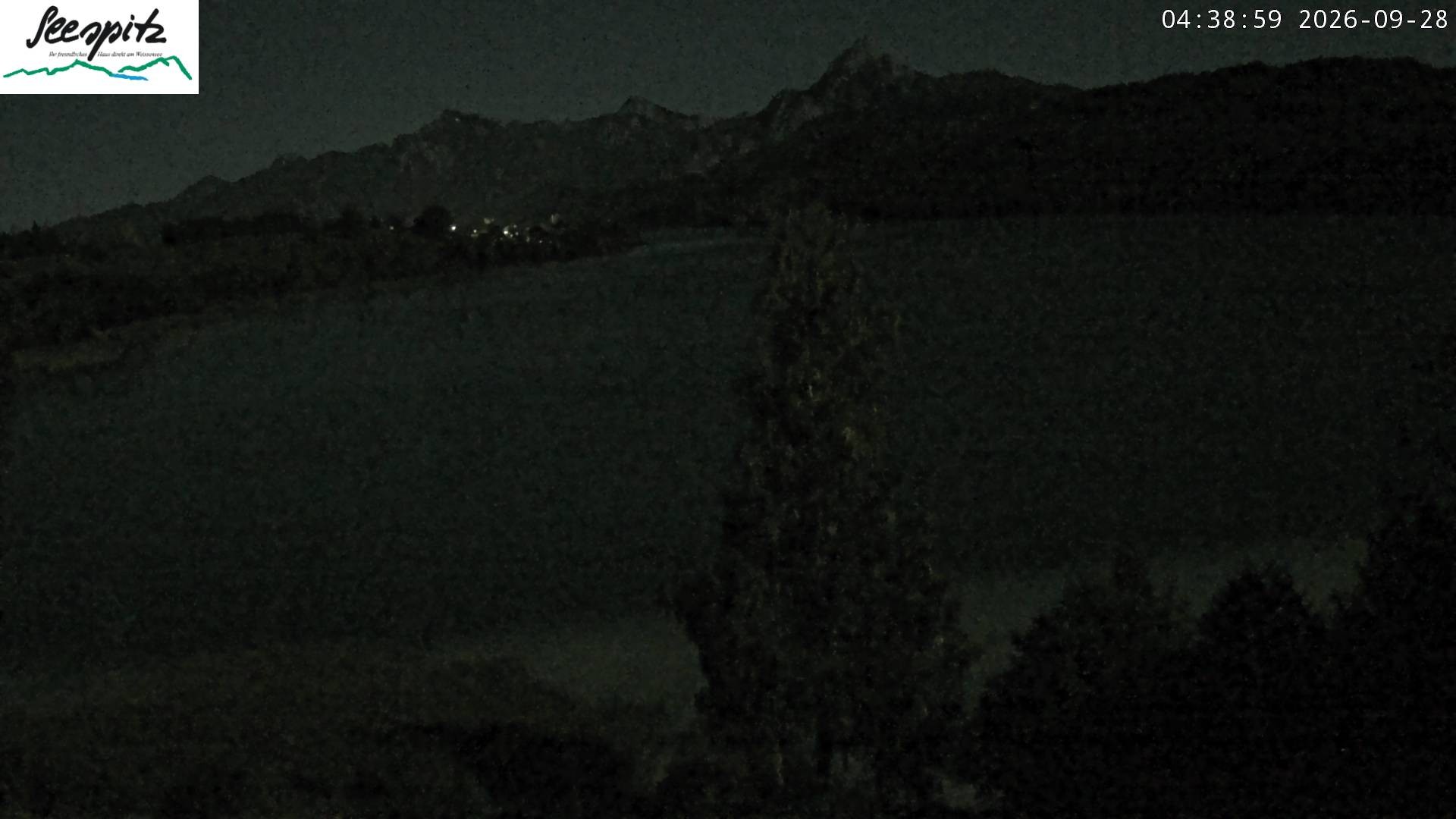 Archiv Foto Webcam Füssen: Blick auf den Weißensee vom Hotel Seespitz