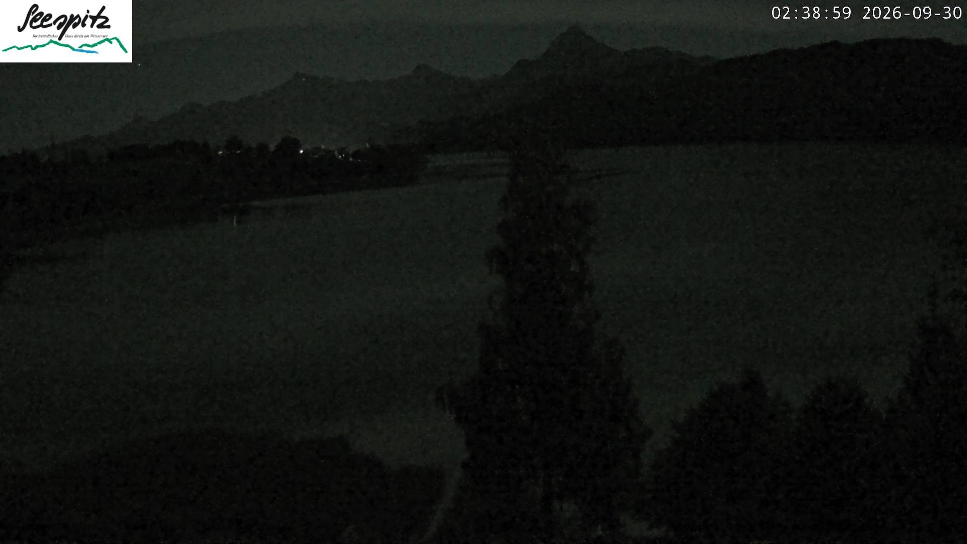 Archiv Foto Webcam Füssen: Blick auf den Weißensee vom Hotel Seespitz