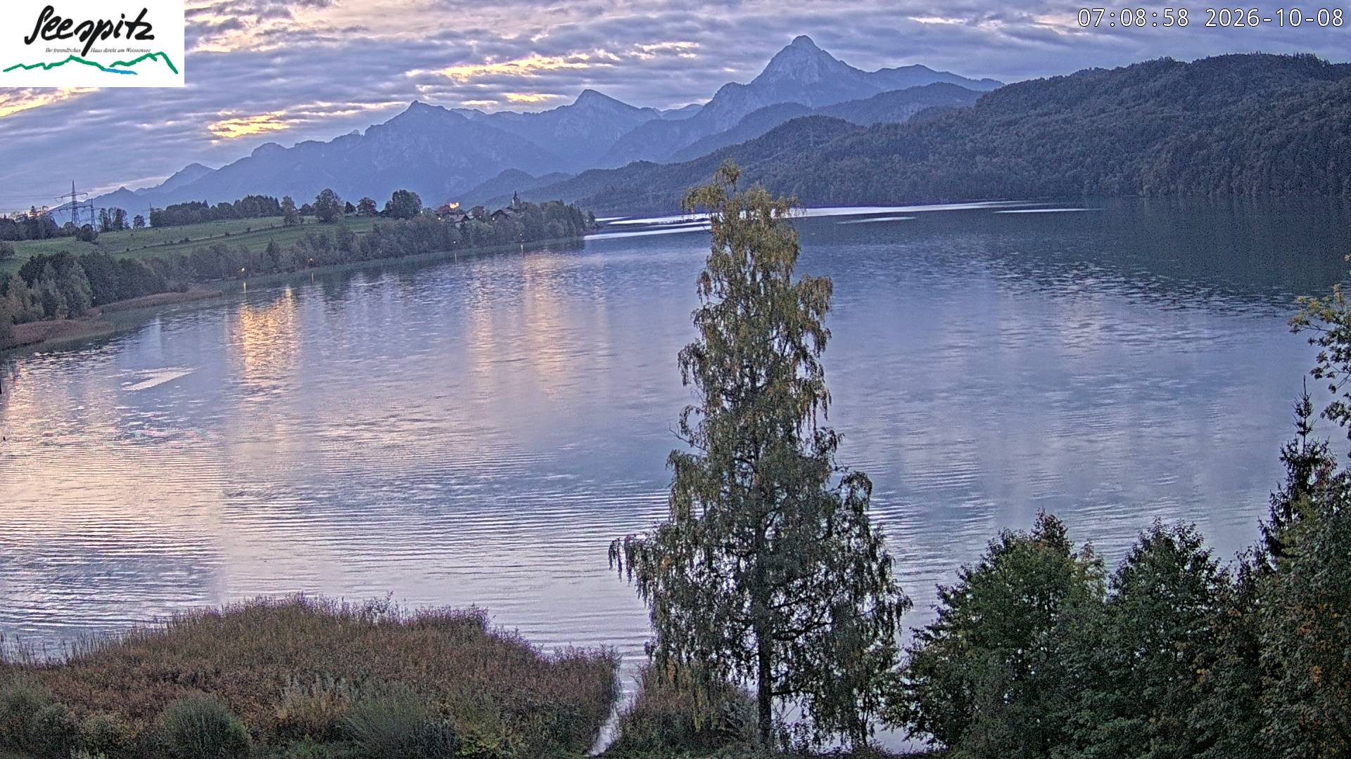Archived image Webcam Weissensee near Füssen
