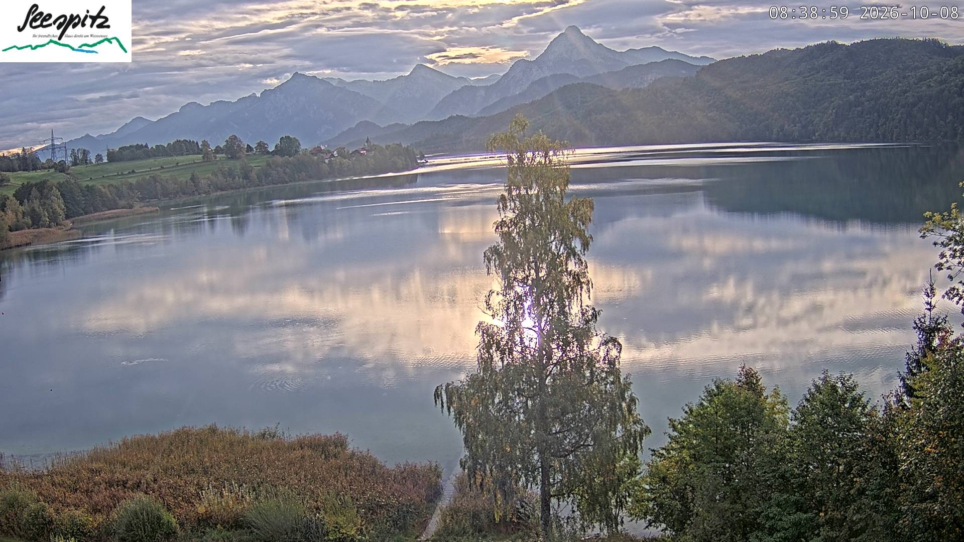 Archived image Webcam Weissensee near Füssen