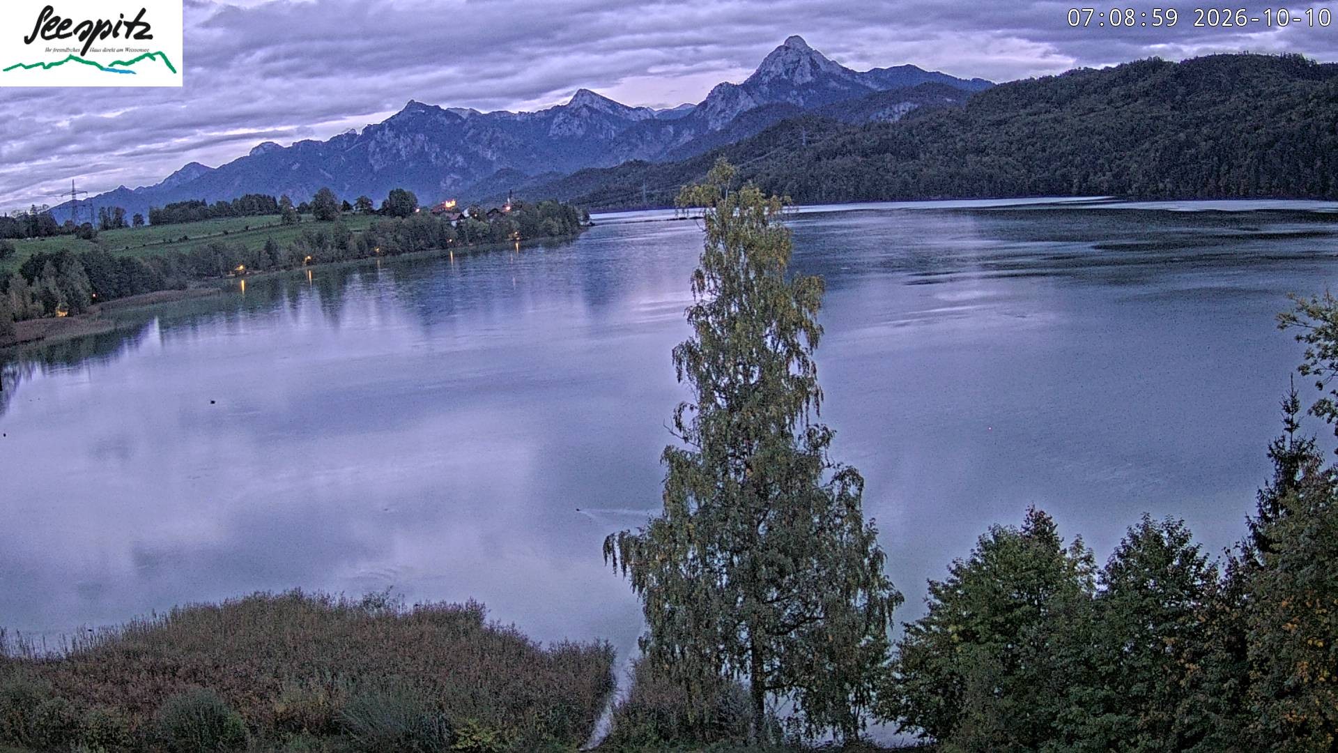 Archived image Webcam Weissensee near Füssen