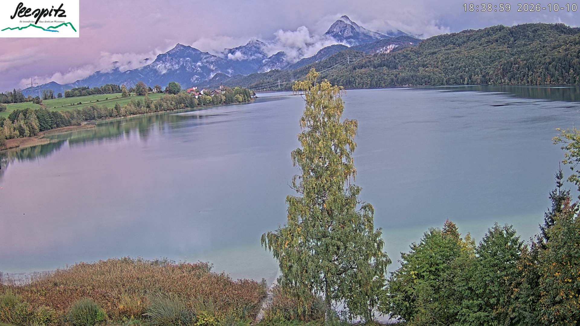 Archived image Webcam Weissensee near Füssen