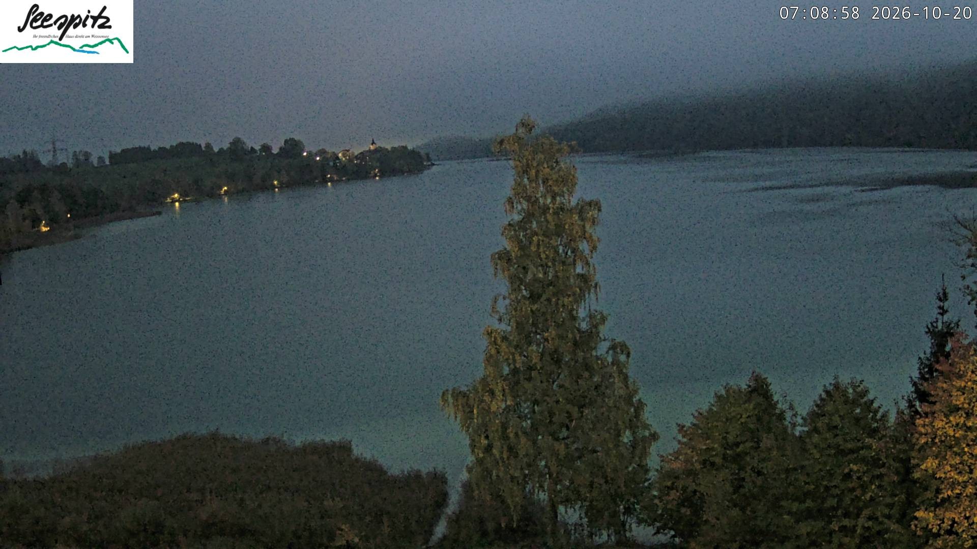 Archiv Foto Webcam Füssen: Blick auf den Weißensee vom Hotel Seespitz
