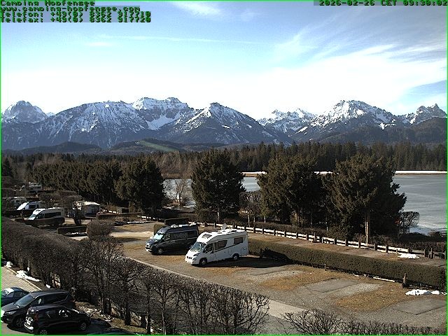 Archived image Webcam Camsite at Hopfensee
