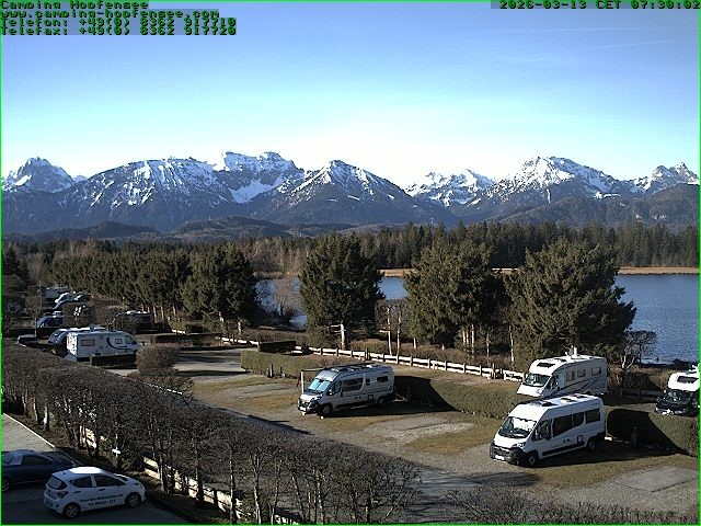 Archived image Webcam Camsite at Hopfensee