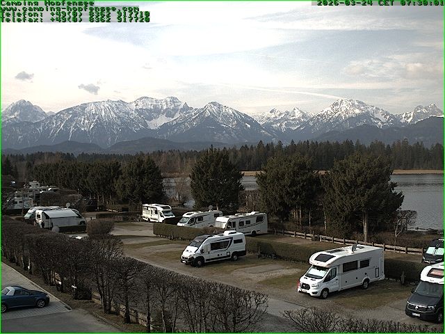 Archiv Foto Webcam Campingplatz am Hopfensee