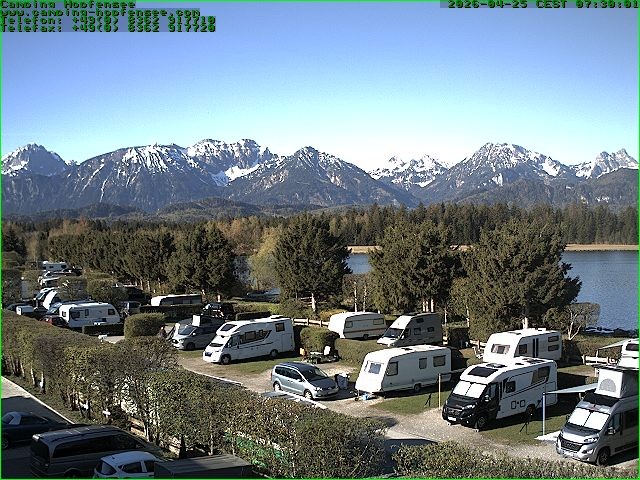Archiv Foto Webcam Campingplatz am Hopfensee