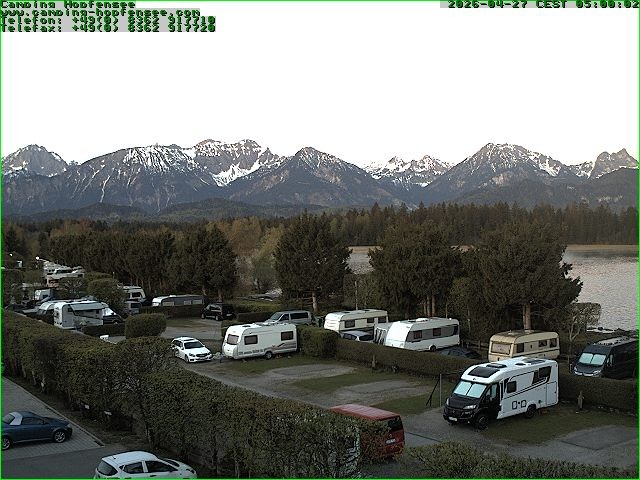 Archived image Webcam Camsite at Hopfensee