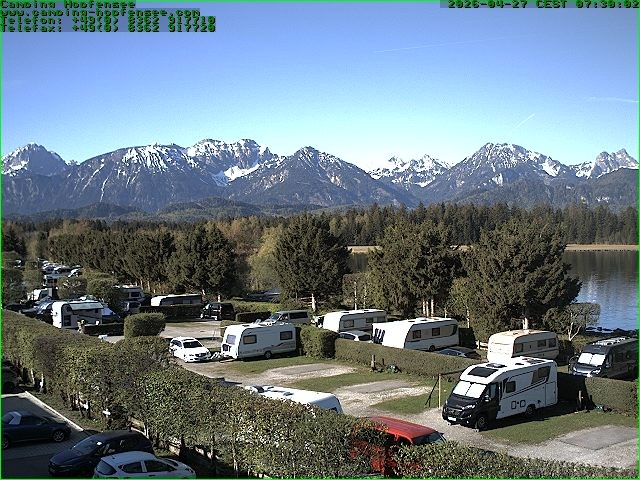 Archived image Webcam Camsite at Hopfensee