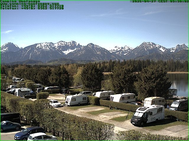 Archived image Webcam Camsite at Hopfensee