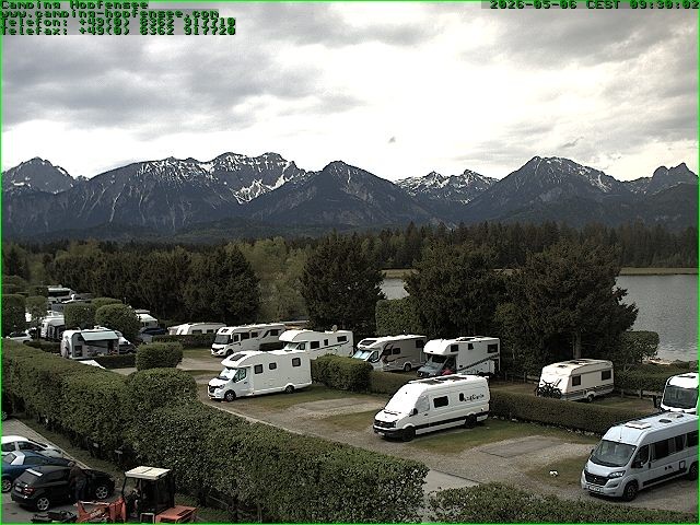 Archived image Webcam Camsite at Hopfensee