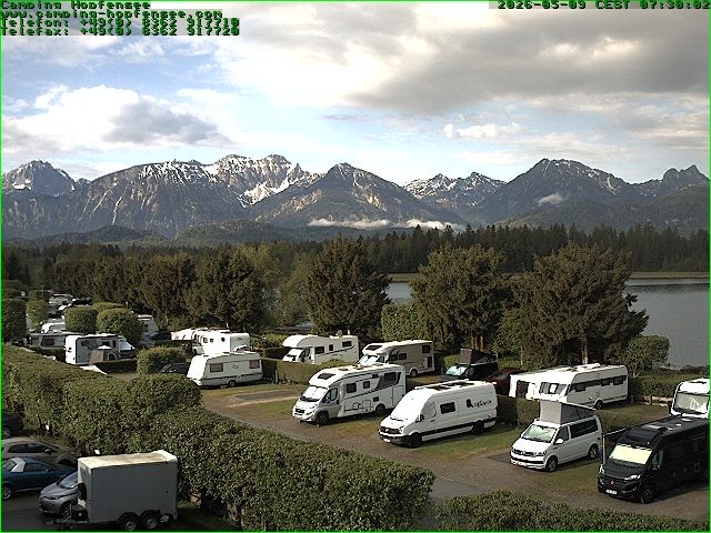 Archiv Foto Webcam Campingplatz am Hopfensee