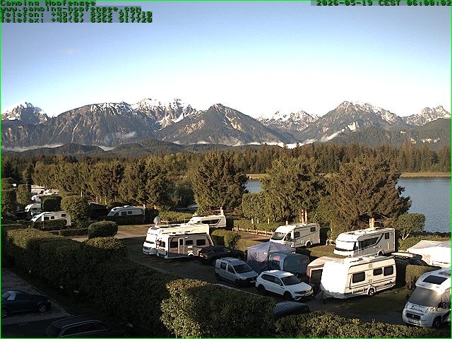 Archiv Foto Webcam Campingplatz am Hopfensee