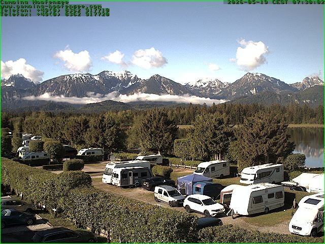 Archiv Foto Webcam Campingplatz am Hopfensee