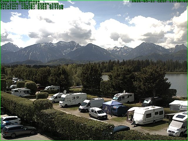Archiv Foto Webcam Campingplatz am Hopfensee