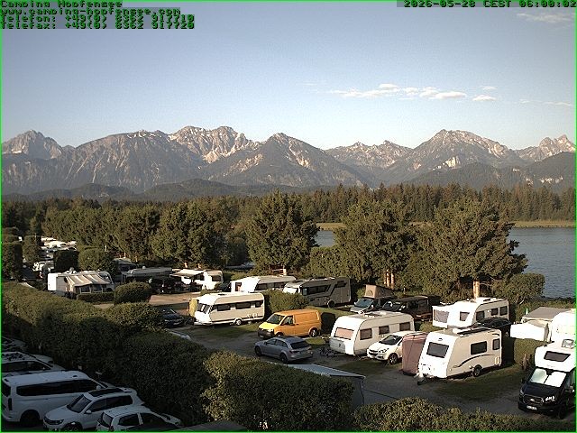 Archived image Webcam Camsite at Hopfensee