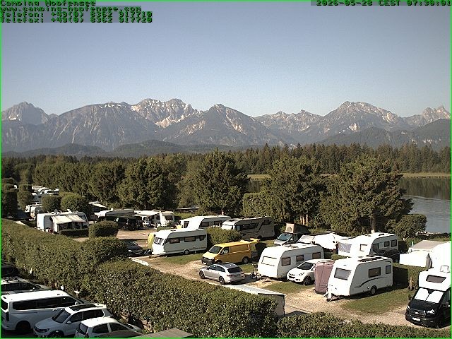 Archived image Webcam Camsite at Hopfensee