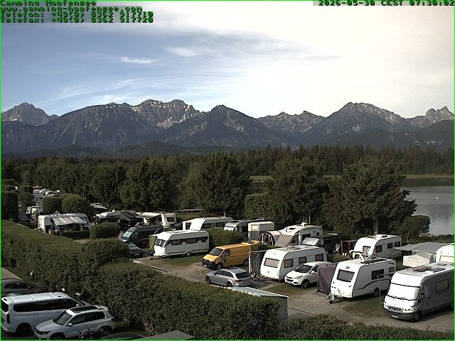 Archiv Foto Webcam Campingplatz am Hopfensee