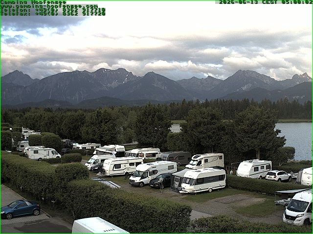 Archived image Webcam Camsite at Hopfensee