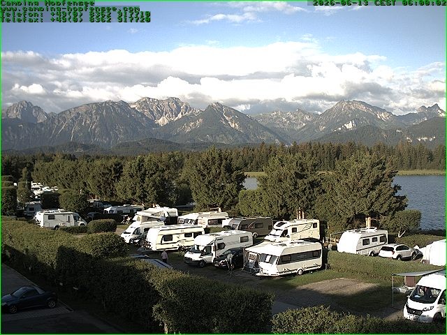 Archived image Webcam Camsite at Hopfensee