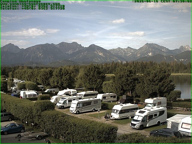 Archiv Foto Webcam Campingplatz am Hopfensee