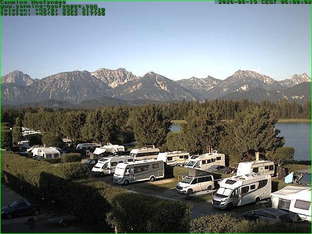 Archiv Foto Webcam Campingplatz am Hopfensee