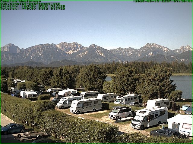 Archiv Foto Webcam Campingplatz am Hopfensee