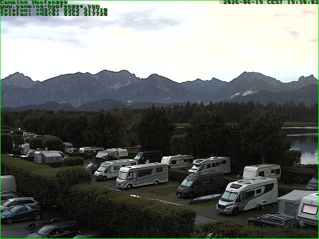 Archiv Foto Webcam Campingplatz am Hopfensee