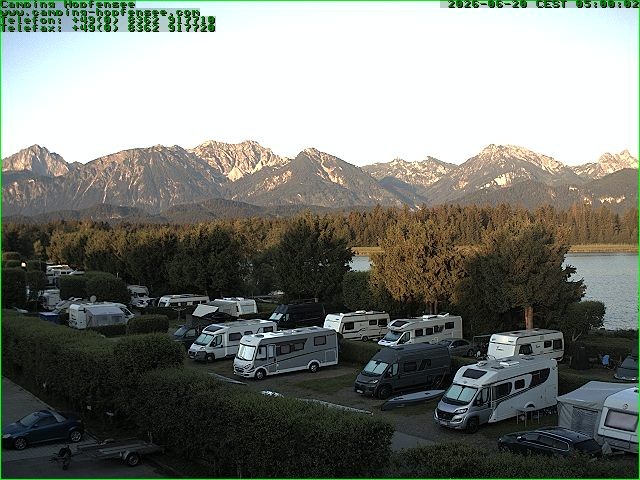 Archiv Foto Webcam Campingplatz am Hopfensee