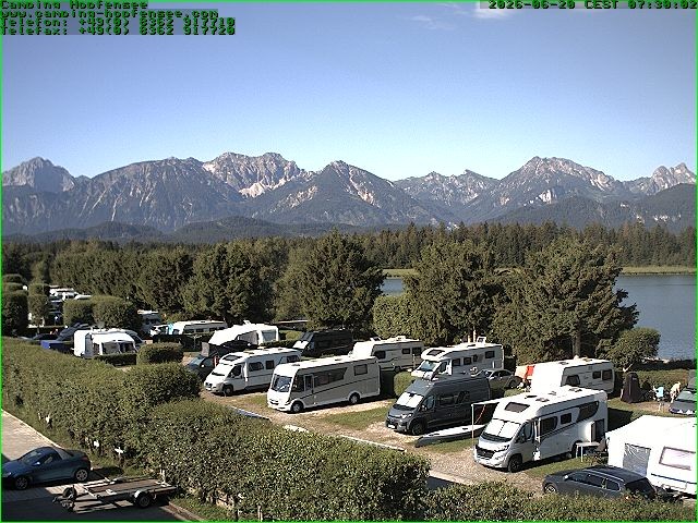 Archiv Foto Webcam Campingplatz am Hopfensee