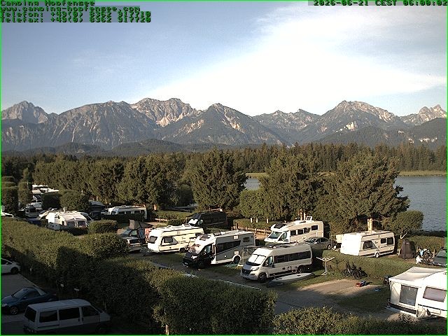Archived image Webcam Camsite at Hopfensee