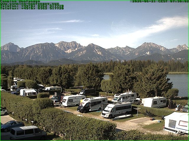 Archived image Webcam Camsite at Hopfensee