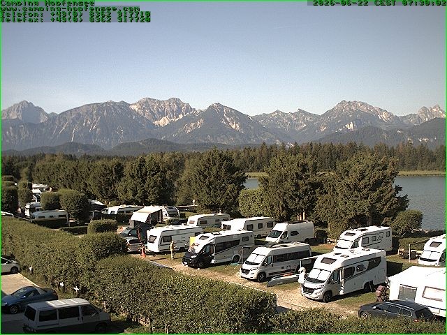 Archiv Foto Webcam Campingplatz am Hopfensee