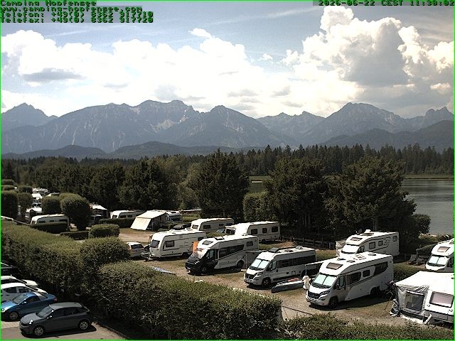 Archiv Foto Webcam Campingplatz am Hopfensee