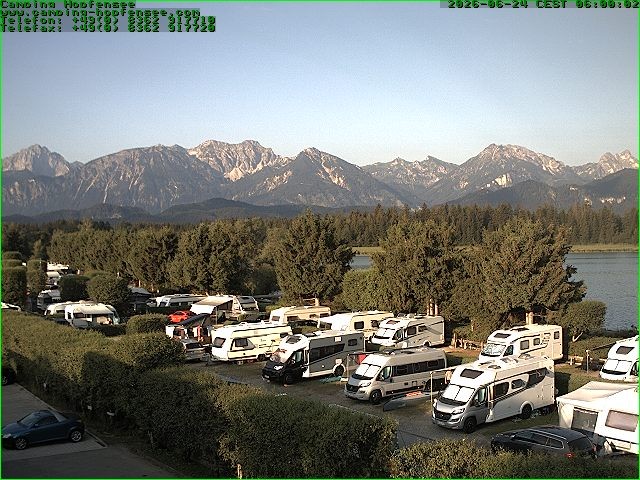Archiv Foto Webcam Campingplatz am Hopfensee