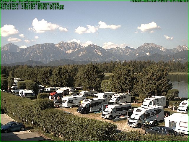 Archiv Foto Webcam Campingplatz am Hopfensee