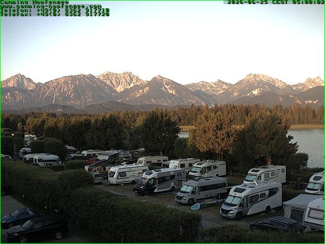 Archiv Foto Webcam Campingplatz am Hopfensee