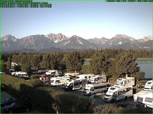 Archiv Foto Webcam Campingplatz am Hopfensee