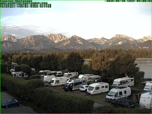 Archiv Foto Webcam Campingplatz am Hopfensee