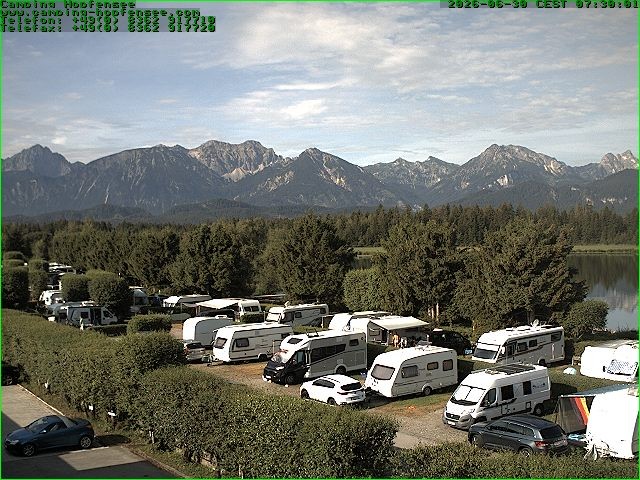 Archiv Foto Webcam Campingplatz am Hopfensee