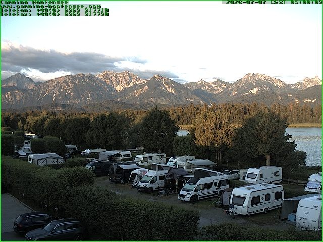 Archived image Webcam Camsite at Hopfensee