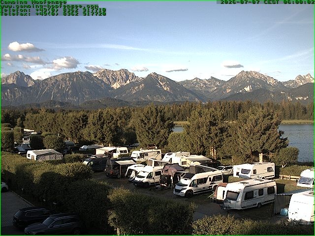 Archived image Webcam Camsite at Hopfensee