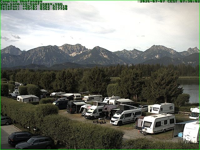 Archived image Webcam Camsite at Hopfensee