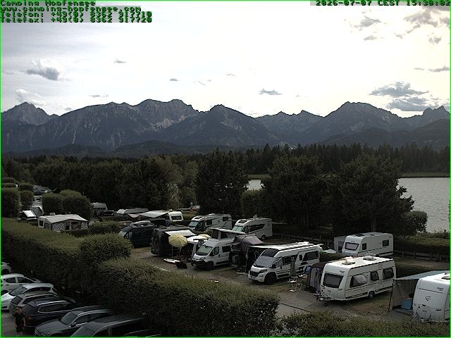 Archived image Webcam Camsite at Hopfensee