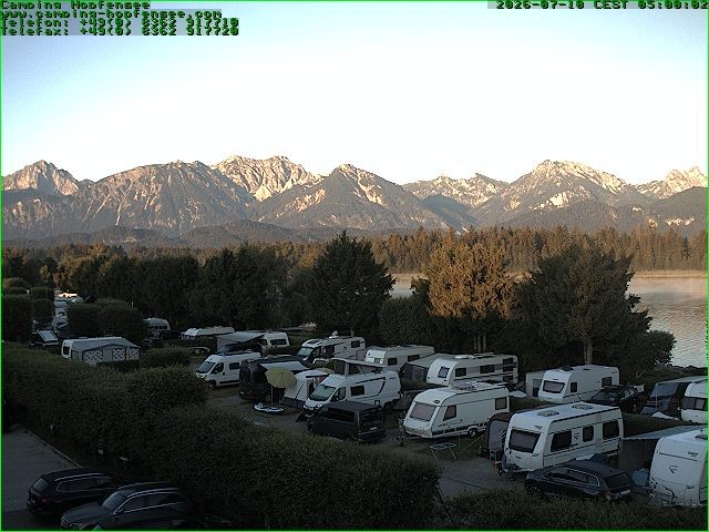 Archiv Foto Webcam Campingplatz am Hopfensee
